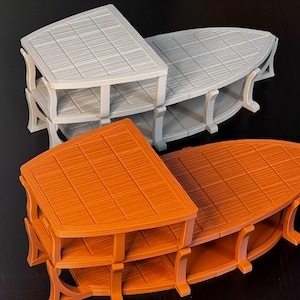 DnD Magnetic Ship - Three Level 28mm Fantasy Tabletop boat, Dungeons and Dragons - 3D Printed Modular Model
