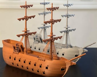 Magnetic Modular Pirate Ship: 3D Printed DnD Tabletop Model
