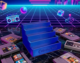 3d Printed Display Stand For Your Retro NES Video Game Collection.
