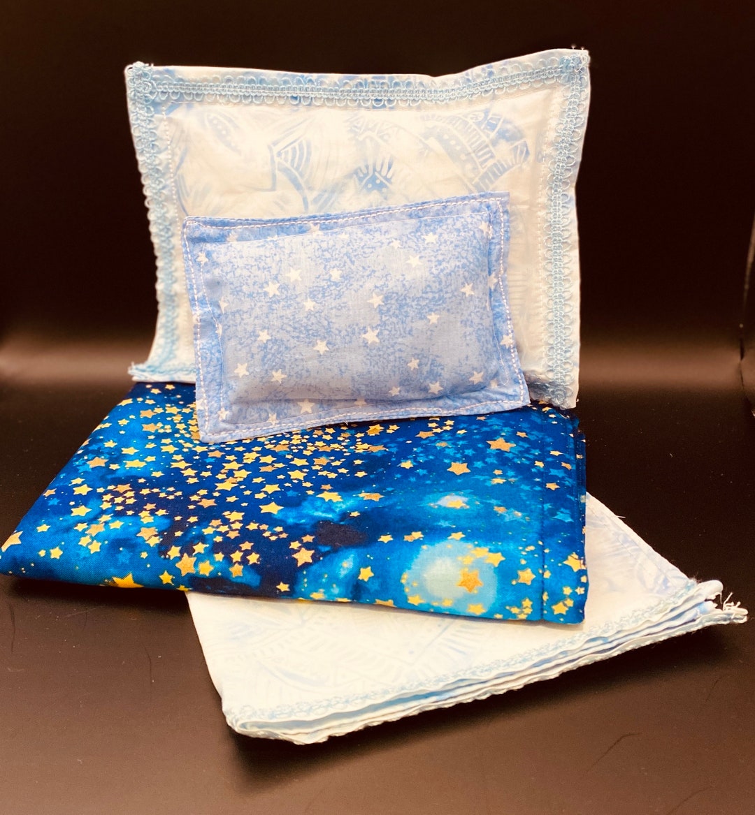 18 Doll Bedding Set, Doll Pram Bedding Set, Doll Crib Bedding Set, Doll