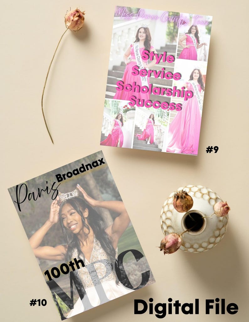Custom Pageant Autograph Cards | Digital Download 5x7 JPG and PDF - Etsy