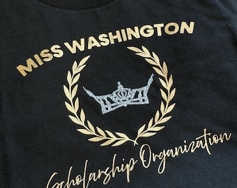 Camiseta con el título de Miss América / Camiseta MAO / Camiseta con el título local o estatal / Ropa de Miss América Opportunity