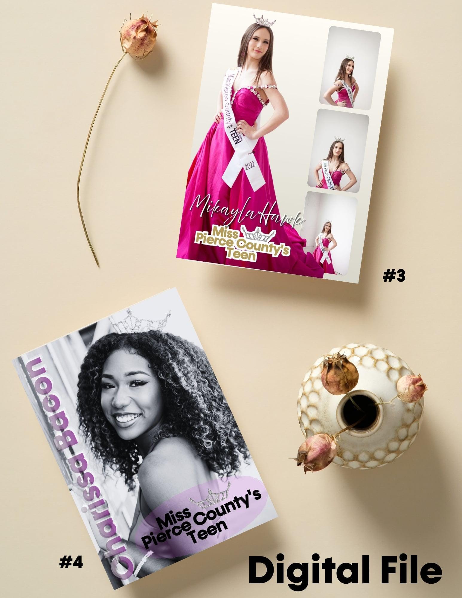 Custom Pageant Autograph Cards | Digital Download 5x7 JPG and PDF - Etsy