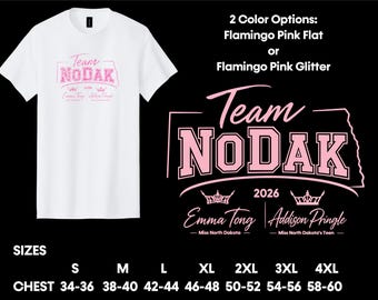 Miss North Dakota Fan T-Shirt | Miss North Dakota's Teen Fan T-shirt | MAO Nationals T-Shirt