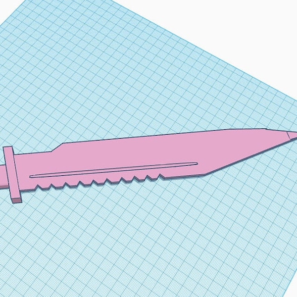 Great knife Cosplay Prop STL File Cosplay Sword