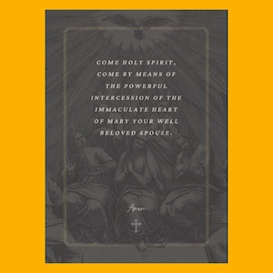 Holy Spirit Pentecost Prayer Card  (digital)