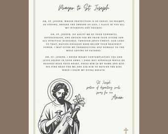 St. Joseph Prayer card (digital)