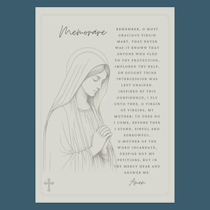 Memorare katholieke gebedskaart (digitaal)