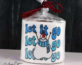 Funny Snowman Toilet Paper Roll, Gag Gift, Bathroom Decor