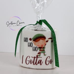 Funny toilet paper roll with a silly design, great gag gift, novelty item, white elephant or secret Santa gift, home & bathroom decor
