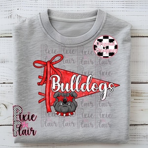 mascot, bulldogs, pennant