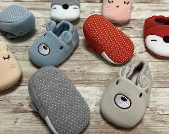 Adorable Soft Breathable 100% Cotton Footwear & Socks For Newborn Baby