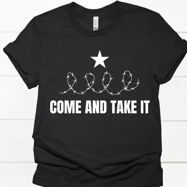 Come and Take it Texas Barbed Wire PNG design Digital Download