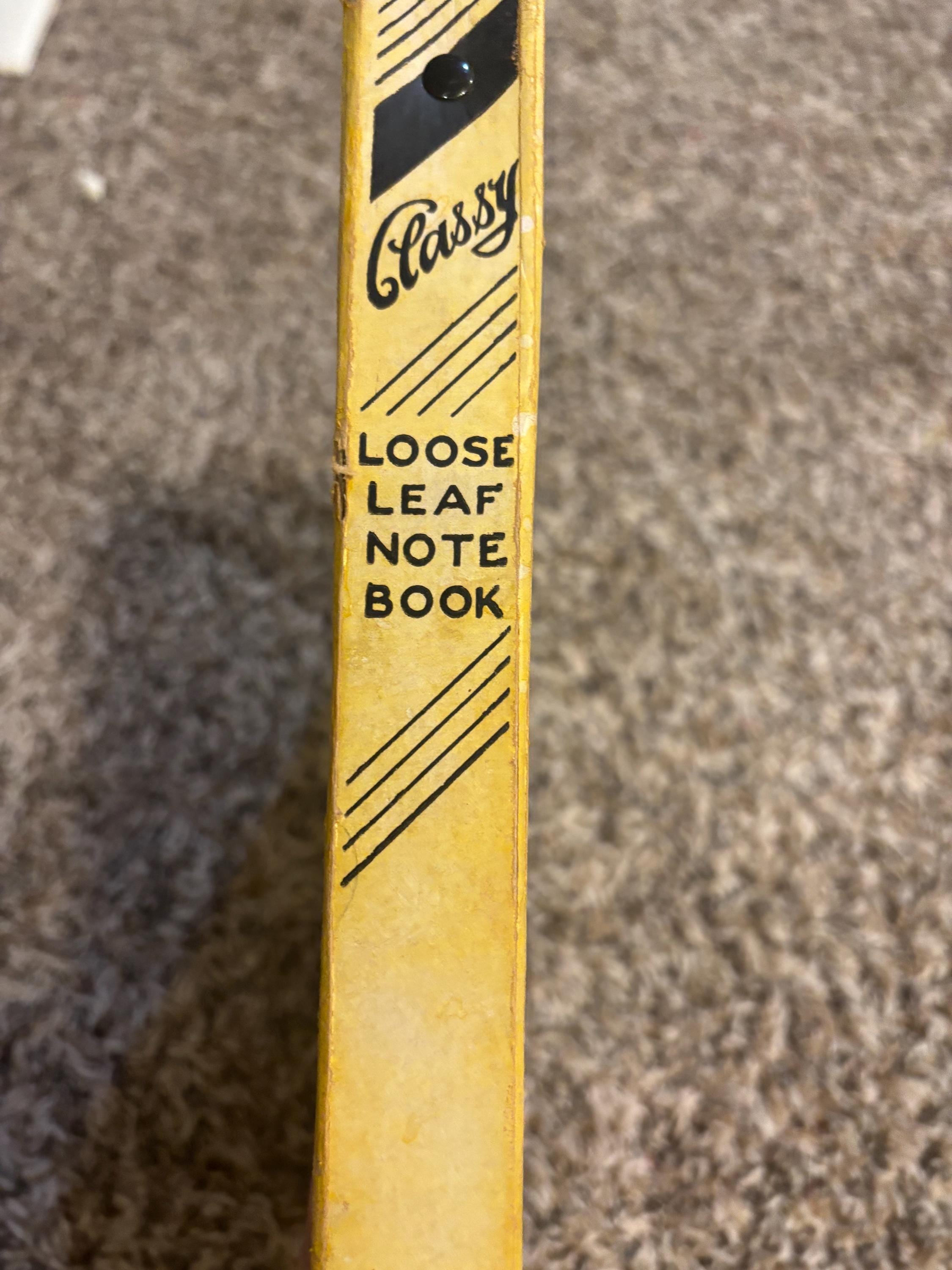 Vintage 1930s “classy” School Notebook / Scrapbook Binder - Etsy