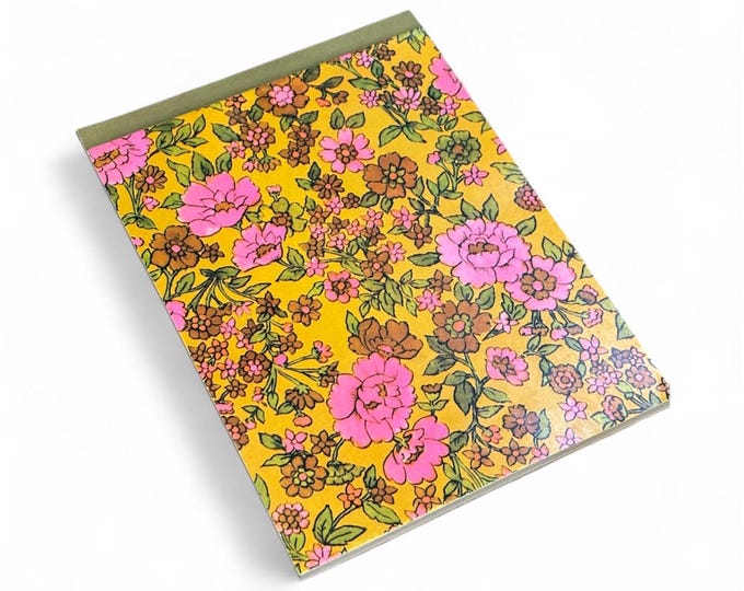 Vintage Kitchy Notepad 1960-70s Flower Power - Etsy