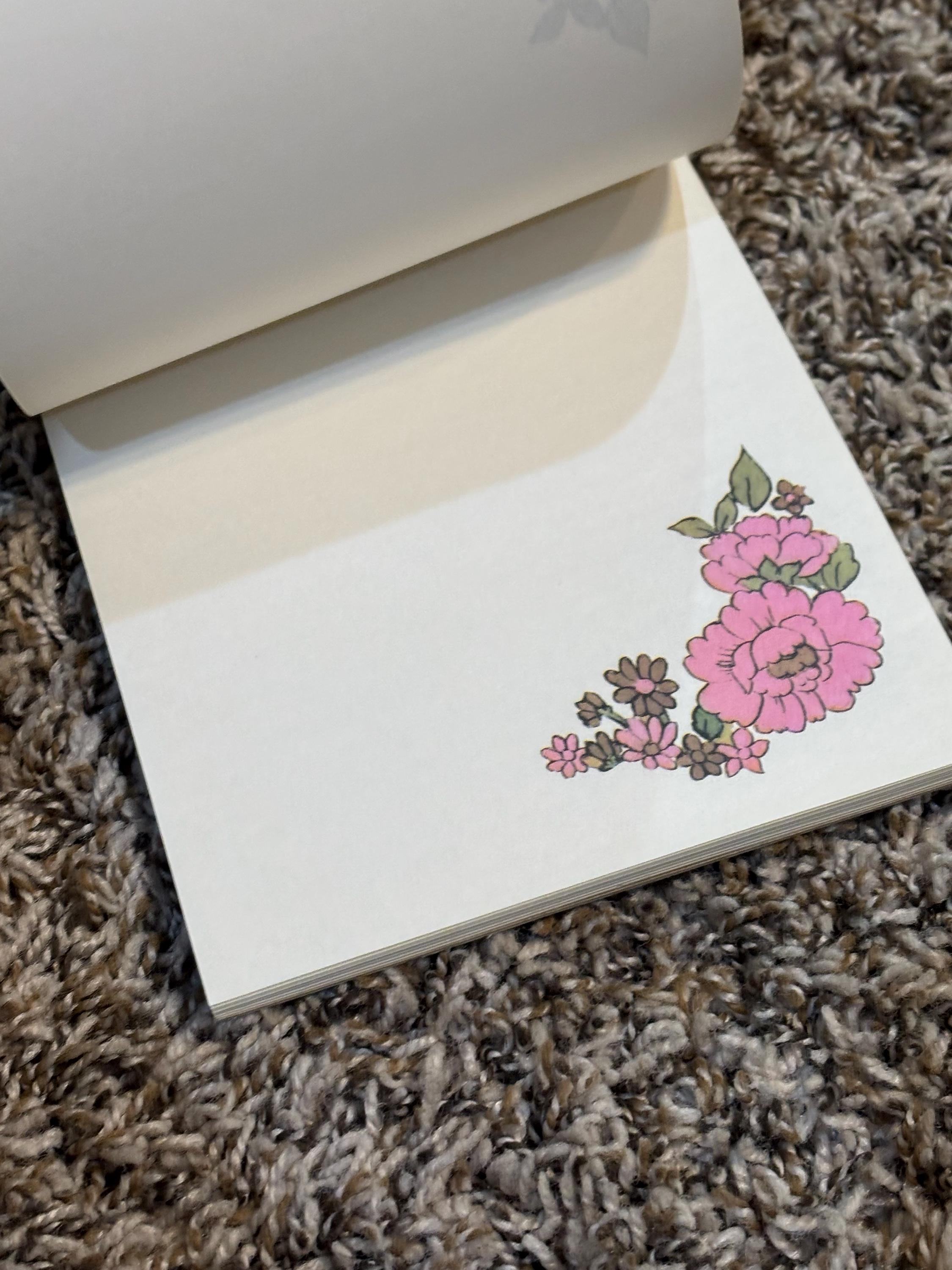 Vintage Kitchy Notepad 1960-70s Flower Power - Etsy