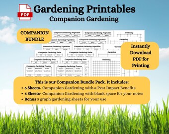 Companion Gardening Printables – Plant & Pest Guide (PDF Download)