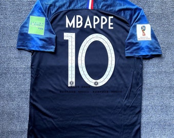 Signed kylian mbappe France shirt