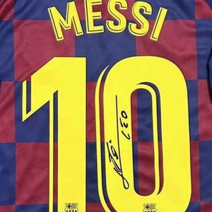 Signed Messi Barcelona Shirt - Etsy
