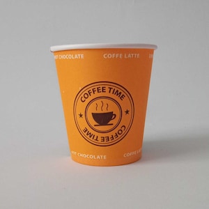 Tazza di carta / 100 tazze / 4-7-8-12-16 oz / Bianco semplice / Stampa personalizzata