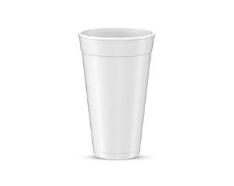 Foam cup | 75 cups | 5-6-7-8-12 oz | White color | Styrofoam cups