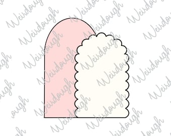 Scalloped Arch Cookie Cutter: STL File- Instant Download