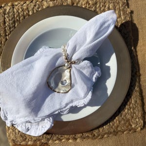 Oyster Napkin Ring/ Wine Bottle Charm