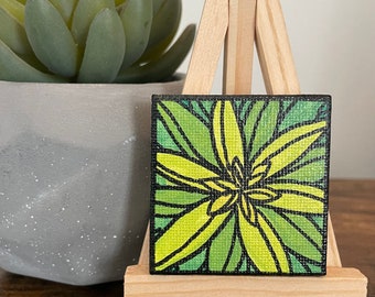 2”x 2” Mini Succulent Painting