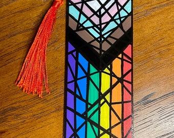 PRIDE Hand Painted Acrylic Bookmark