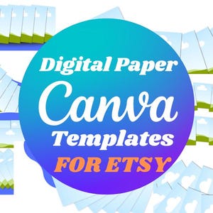 Canva Digital Paper Templates: Etsy Listing Image Creator (Digital Download)