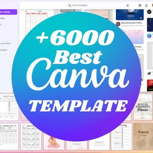 6000+ Canva Templates Mega Bundle: PLR Planners, Journals, Trackers (Digital Download)