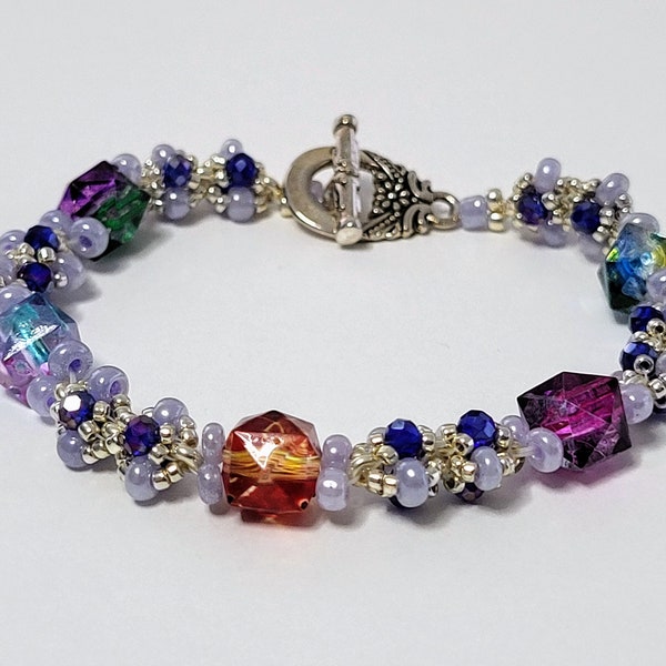 Cheerful colorful bead bracelet/vrolijke kleurrijke kralenarmband