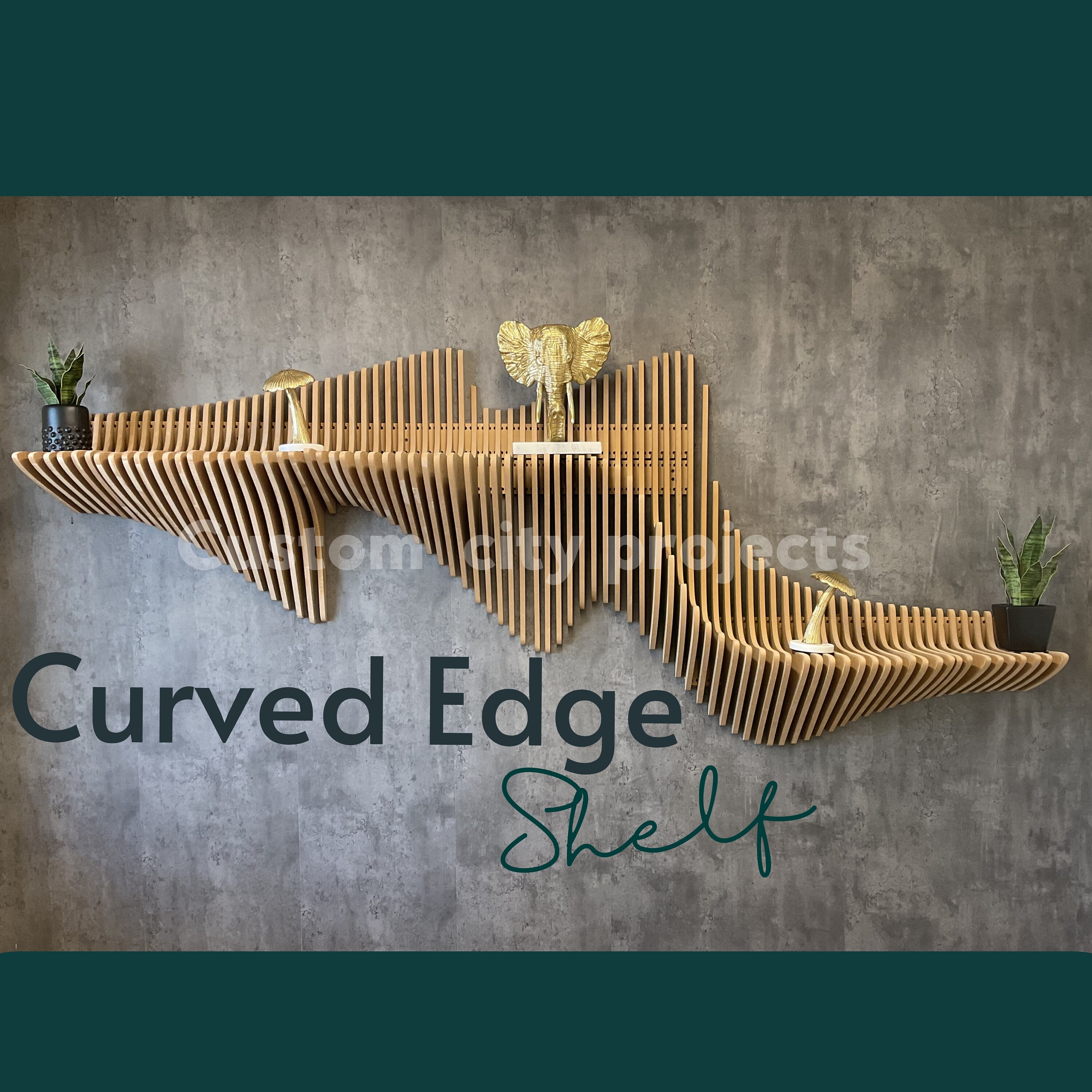 Floating shelf, parametric shelf, decorative shelf, wall decoration, modern shelf, living room decoration, office decoration.