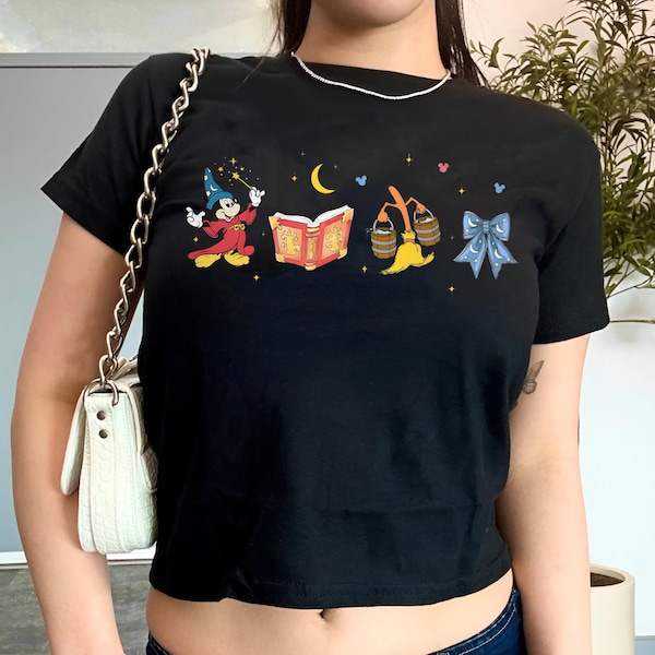 Mickey Sorcerer Baby Tee, Fantasia Mickey Shirt, Disneyland Fantasmic Shirt, Magic Kingdom