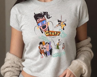 Powerline-shirt, Disney A Goofy Movie-babyshirt, Max en Roxanne-shirt, Goofy-filmpersonage, Disney-shirt