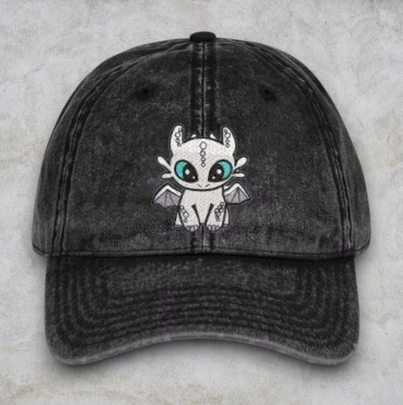 Light Fury Embroidered Cap, How to Train Your Dragons Embroidered