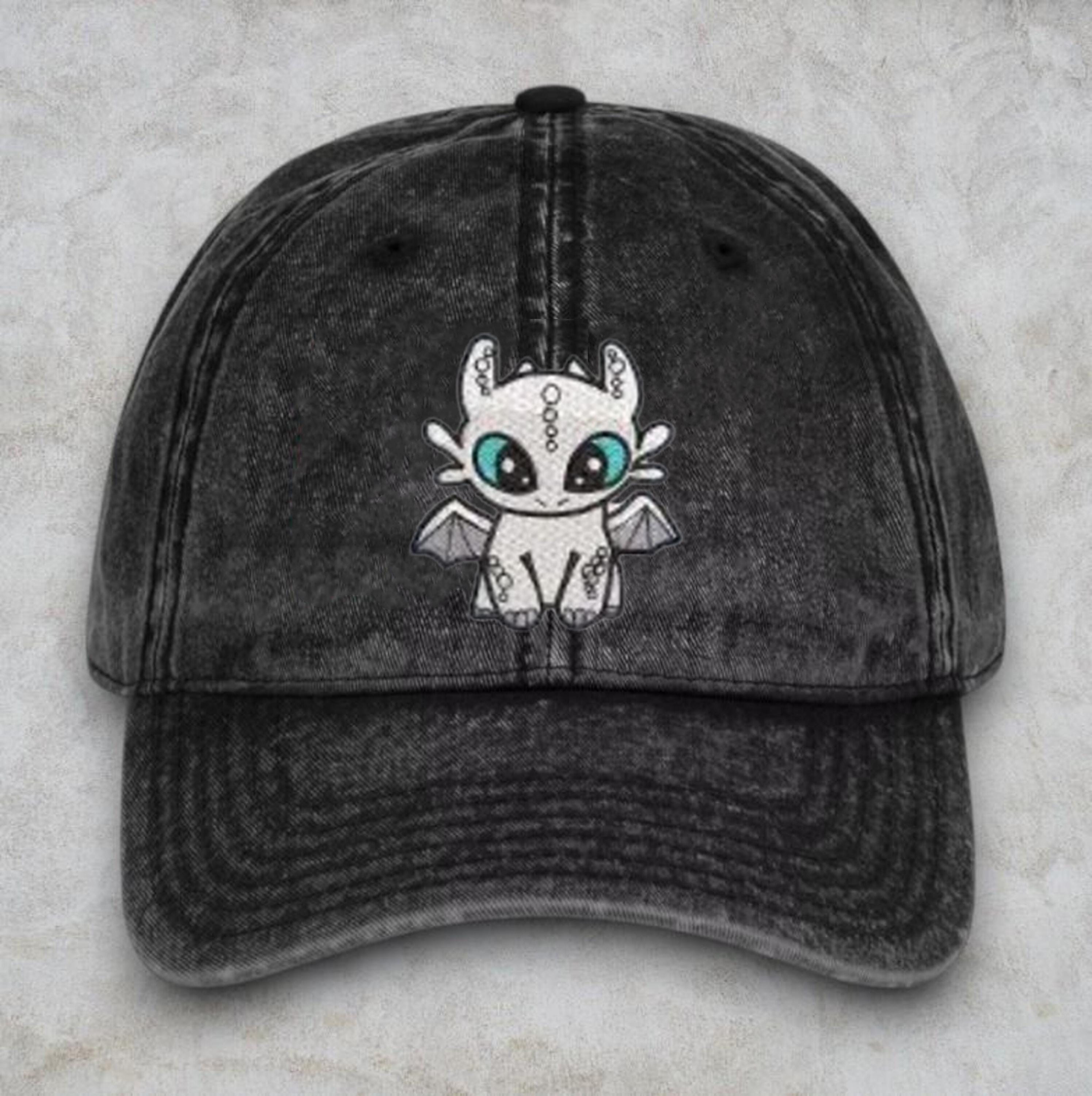 Light Fury Embroidered Cap, How to Train Your Dragons Embroidered