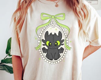 Ohnezahn Drachen Shirt, zahnlose Kokette Shirt, Drachenzähmen leicht gemacht
