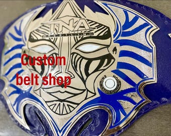TNA Jeff Hardy Immortal Championship Belt Adult Size Silver Plated
