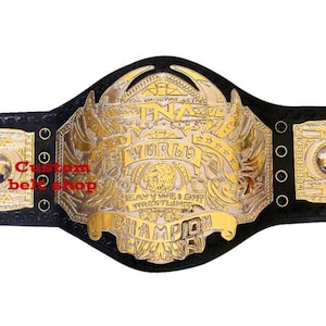 TNA World Heavyweight Wrestling Championship Belt Dual Plated Adult Size
