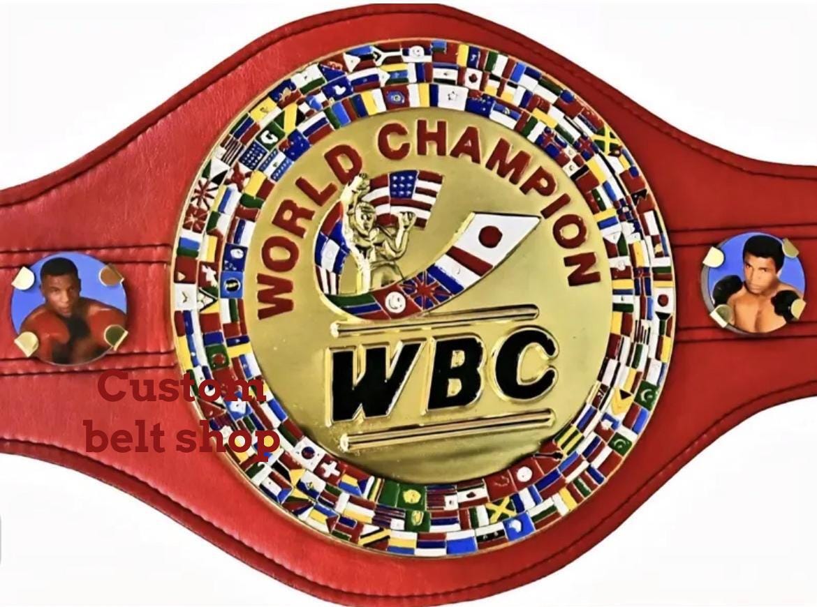WBC世界ボクシング選手権ベルト 大人用サイズ レッドレザー - Etsy 日本