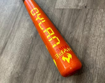 Durable Plastic Customized/Wrapped Baseball Bats- Fire Stix Hype Design