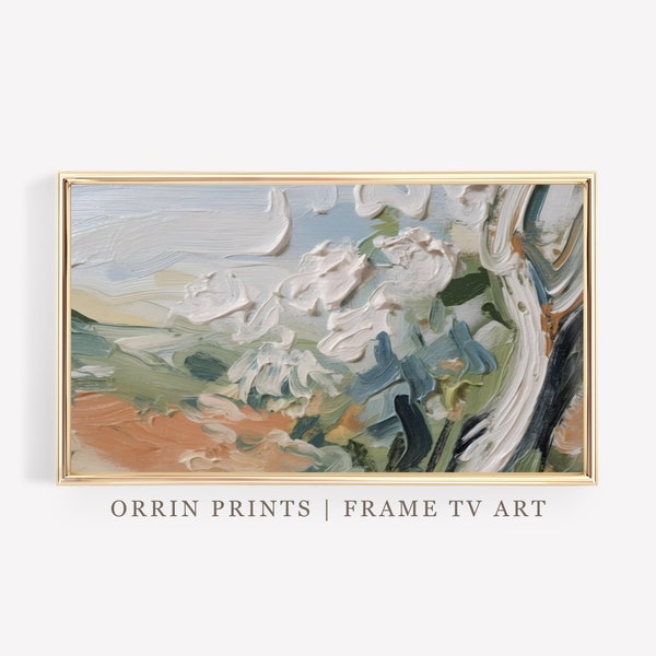 Texture Painting Frame TV Art Brush Strokes Abstract Paint