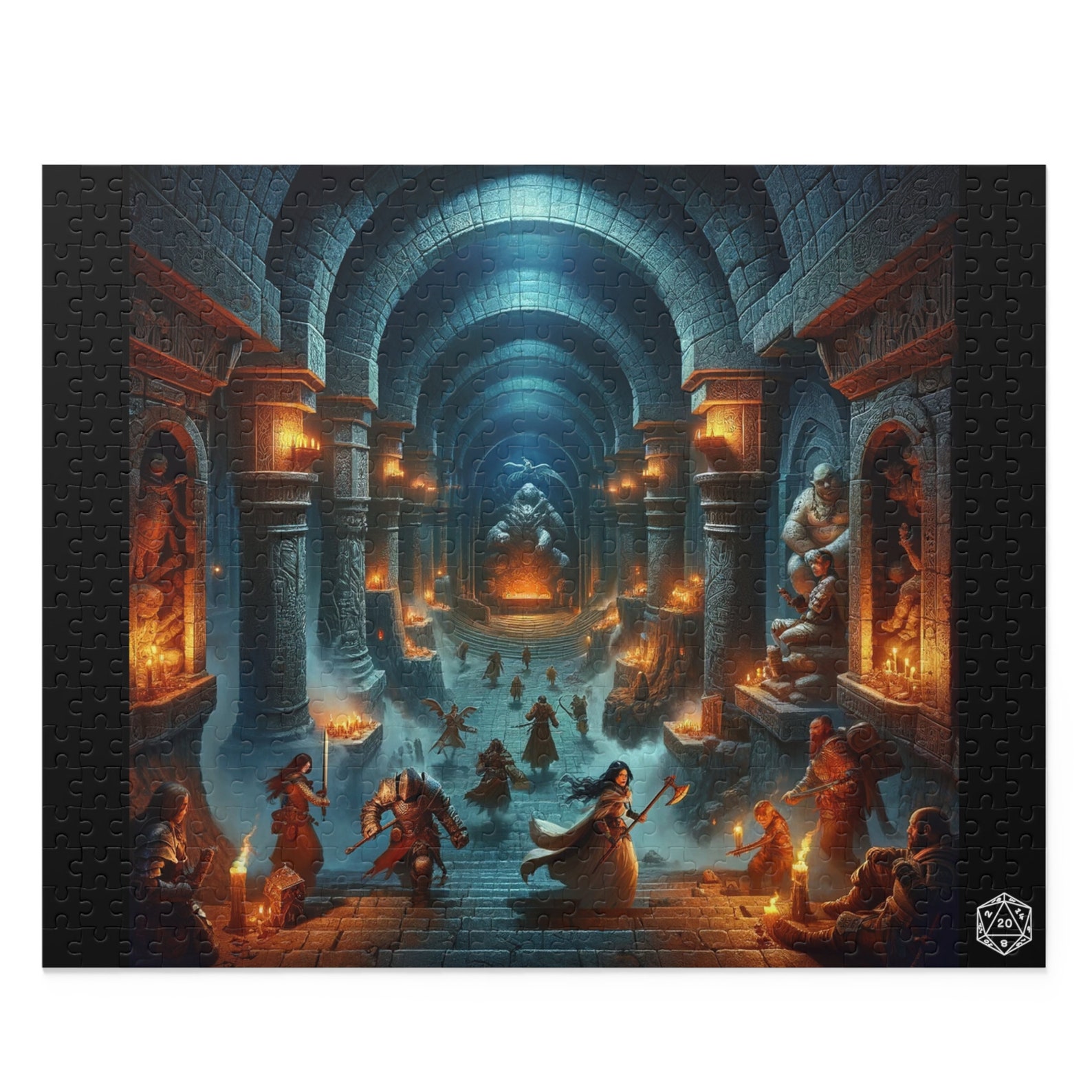 Dnd Jigsaw Puzzle, Dungeons and Dragons Puzzles, Dnd Art Decor, Gift