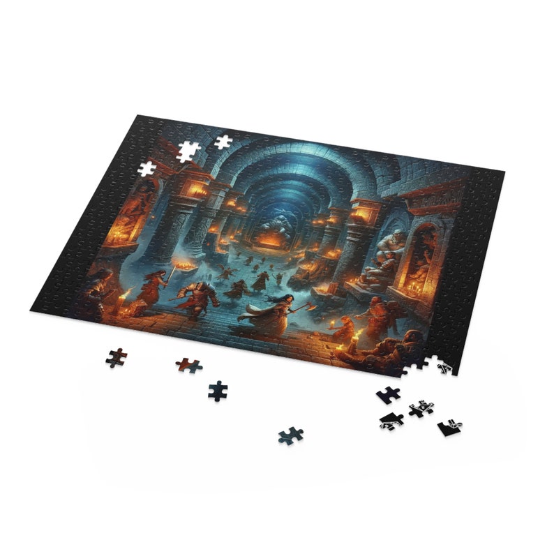 Dnd Jigsaw Puzzle, Dungeons and Dragons Puzzles, Dnd Art Decor, Gift