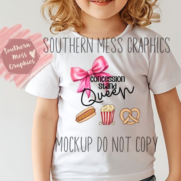 Concession stand queen, baseball sister, png, sublimation, pink bow