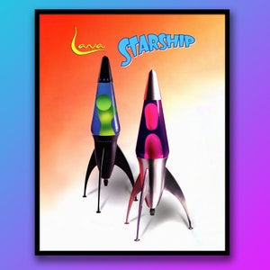 Starship Lava Lamp Poster