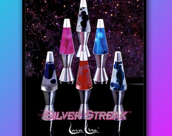 Silver Streak Lava Lamp Poster