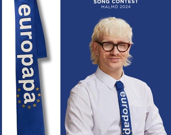 Cravate Europapa pour le concours Eurovision de la chanson - Soutenez Joost Klein !