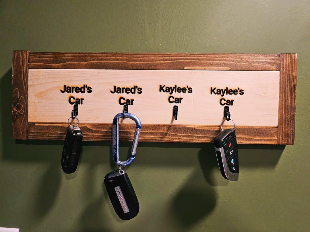 Rustic Key Display Rustic Wood Hanging Display/storage - Keys/jewelry - Etsy